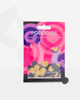 Czarne nakładki do wymiany na dyski pedicure Pododisc Staleks Pro XS, 100 ziarnistość (50 sztuk) PDF-10-320