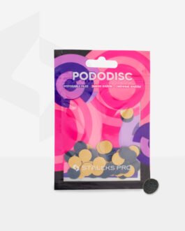 Czarne nakładki do wymiany na dyski do pedicure Pododisc Staleks Pro XS, 80 ziarnistość (50 sztuk) PDF-10-80