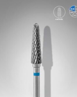 Frez karbidowy do frezarki do paznokci, typ "stożek ścięty", niebieskie, EXPERT, średnica głowicy 4 mm / część robocza 13 mm FT70B040/13