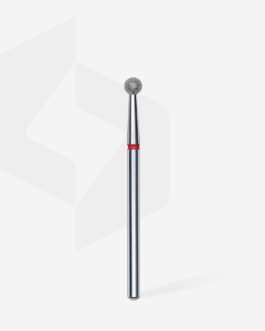 Frez diamentowy do paznokci kulka czerwona EXPERT, średnica głowicy 3,5 mm FA01R035