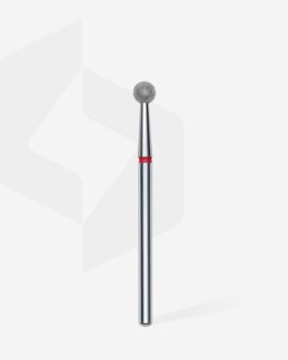 Frez diamentowy do paznokci kulka czerwona EXPERT, średnica głowicy 4 mm FA01R040